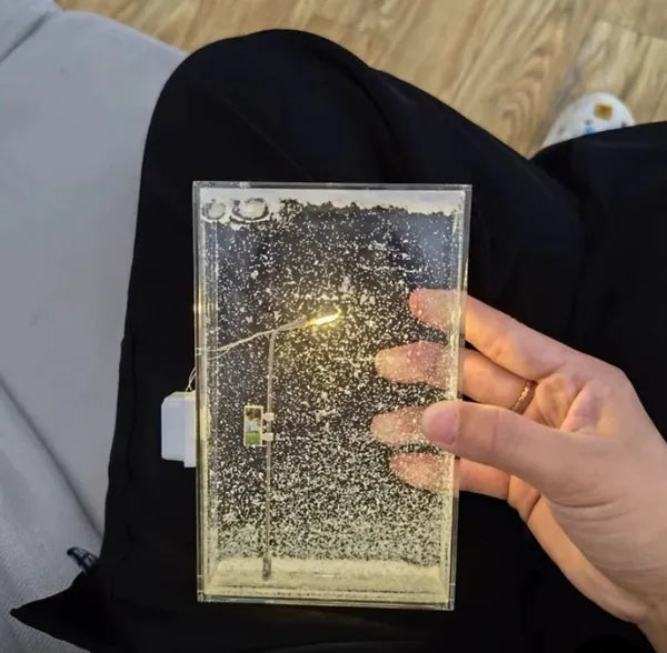 Sokak Lambası Kar Tanesi